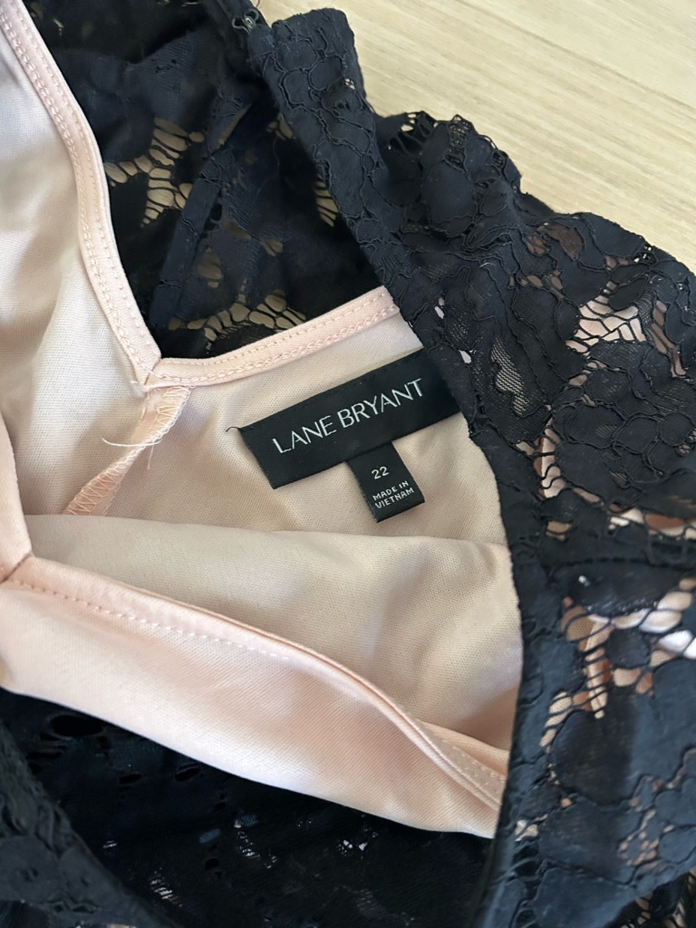 Lane Bryant Black Lace Bell Sleeve Dress - Picture 2 of 10